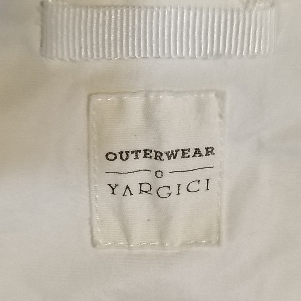 YARGICI White Double Breasted Trench Light Jacket Women's Outerwear Size Small - Picture 2 of 8